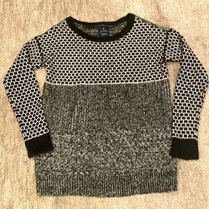 American Eagle Vintage Boyfriend Black and White Sweater XS